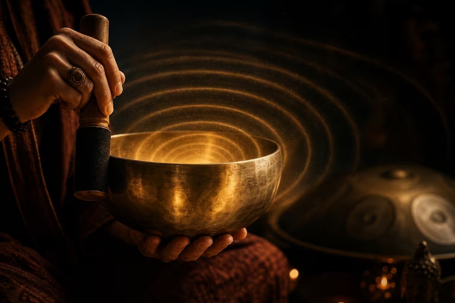 Bol chantant utilisé en séance de sonothérapie